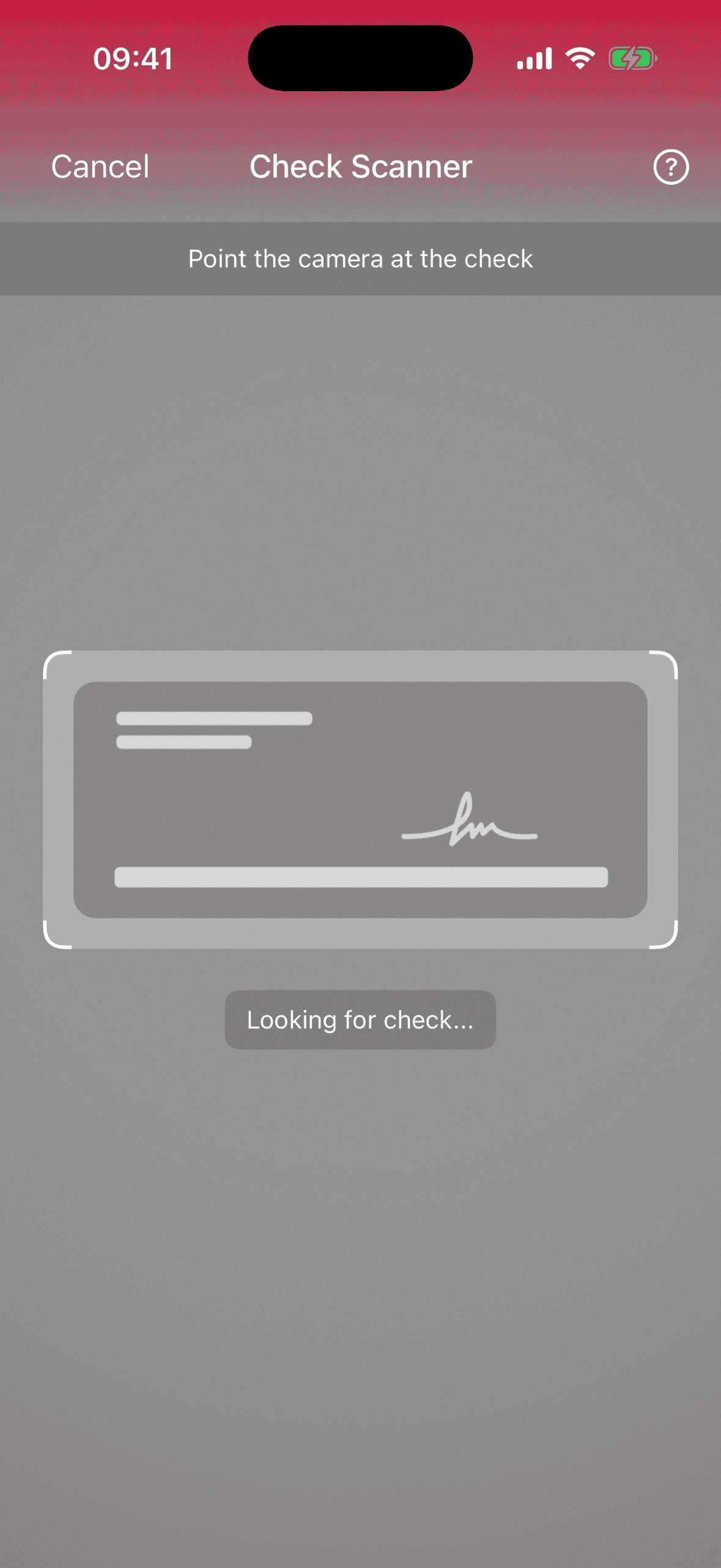 Gradient top bar in portrait orientation