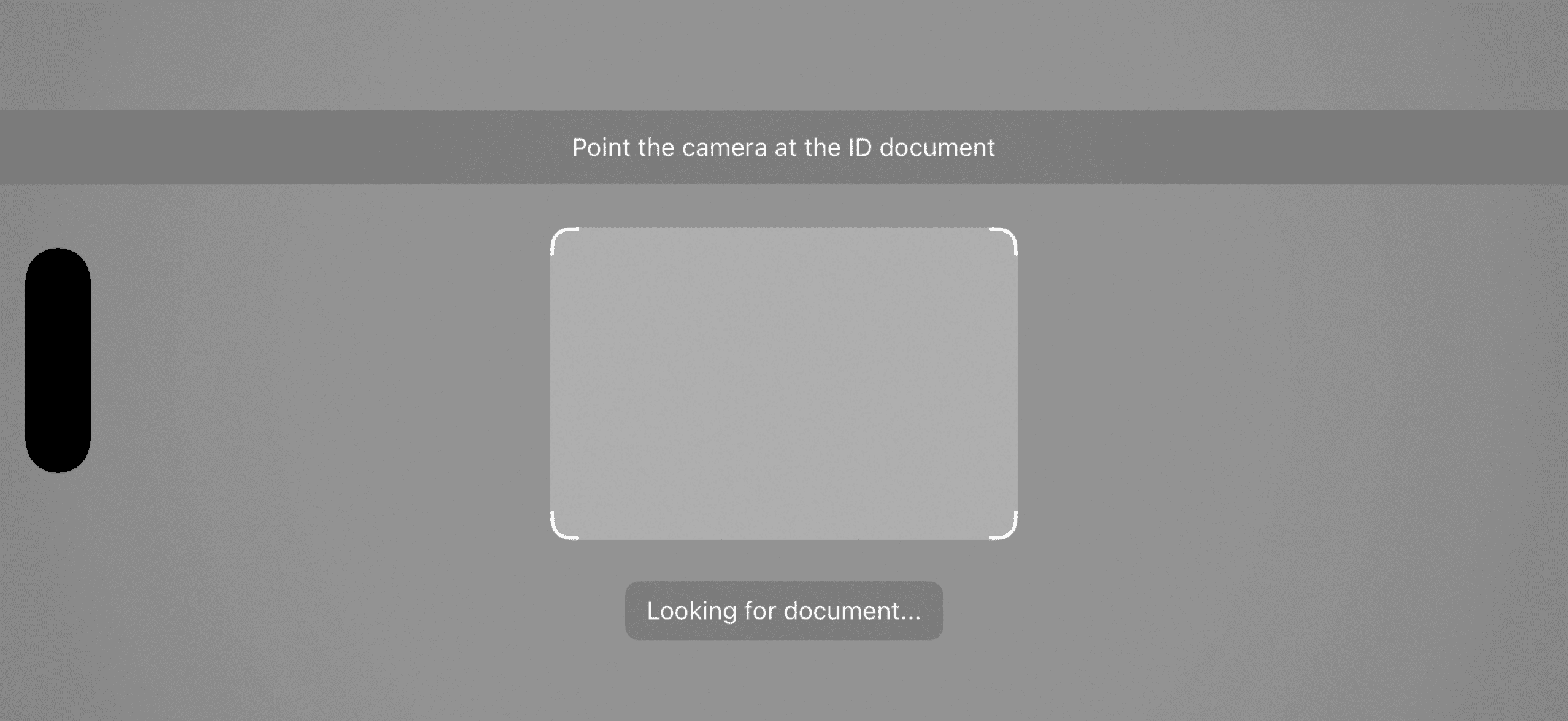 Document Data Extractor clear top bar in landscape orientation