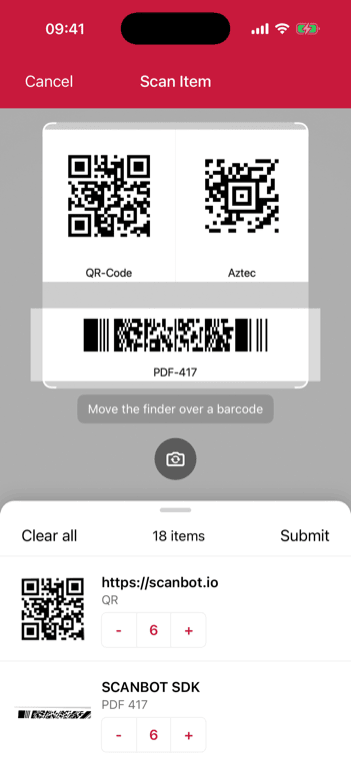 iOS Barcode Scanner counting repeated barcodes in portrait orientation